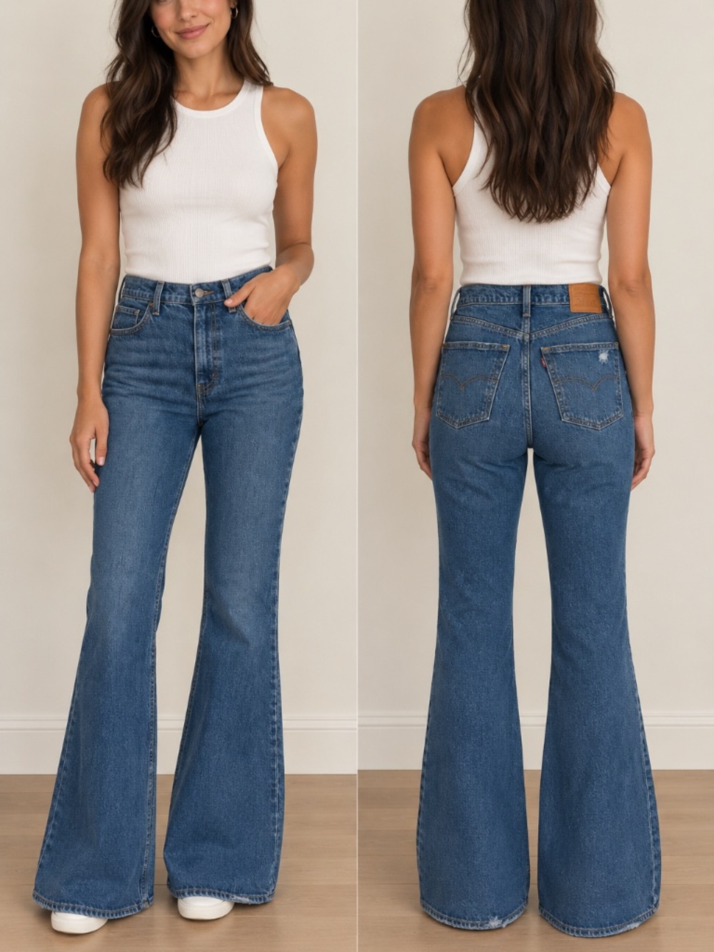 Levi's 70's High Flare Jeans Dark Blue